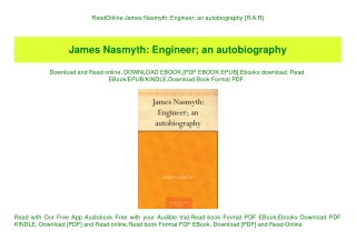 ReadOnline James Nasmyth Engineer; an autobiography [R.A.R]