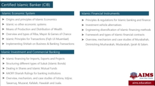 Islamic Banking Courses Online