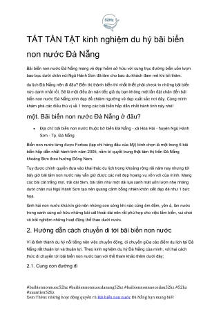 Cam Nang Tham Quan Bai Bien Non Nuoc Da Nang Xuantien52hz