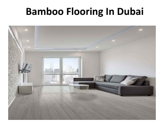 Bamboo Flooring In Dubai