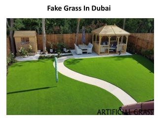 Fake Grass In Dubai