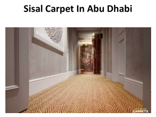 Sisal Carpet In Abu Dhabi