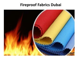 Fireproof Fabrics Dubai