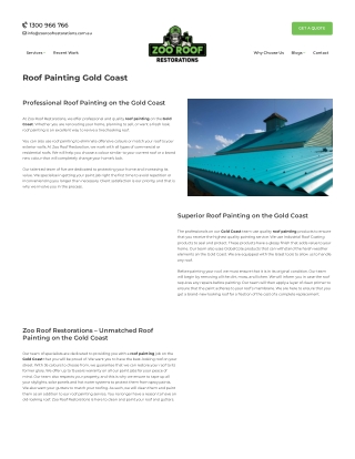Roof Painting Gold Coast