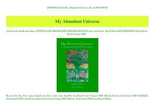 [DOWNLOAD] My Abundant Universe Book PDF EPUB
