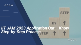 IIT JAM 2023 Application Out – Know Step-by-Step Process
