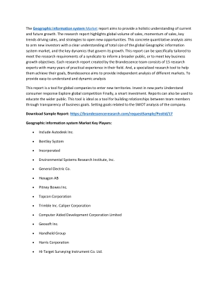 Geographic information system Market
