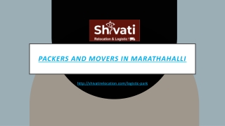 Packers And Movers In Marathahalli