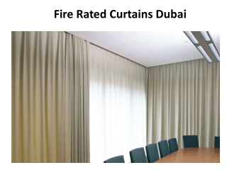 Fire Rated Curtains Dubai