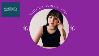 Next Level Copywriter For Women - Whitney Wrote This