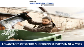 Advantages of Secure Shredding Services in New York