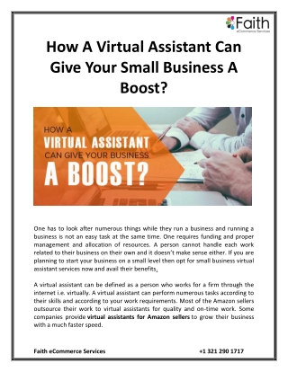 How A Virtual Assistant Can Give Your Small Business A Boost?