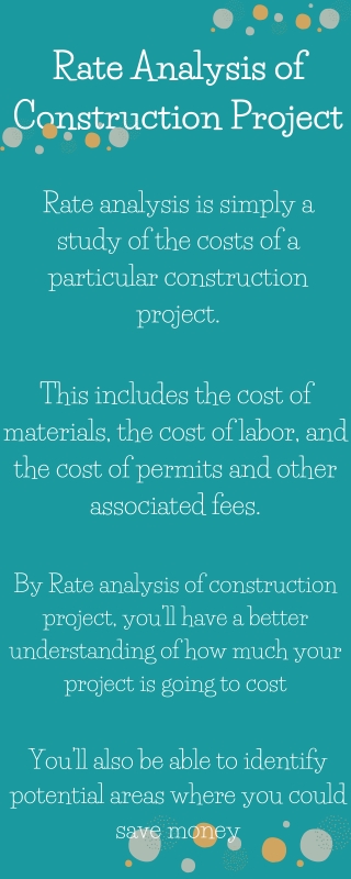 Rate Analysis of Construction Project - iNFO