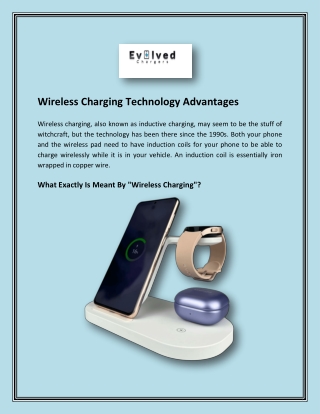 Wireless Charging Technology Advantages