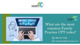 What are the Most Common Family Practice CPT codes