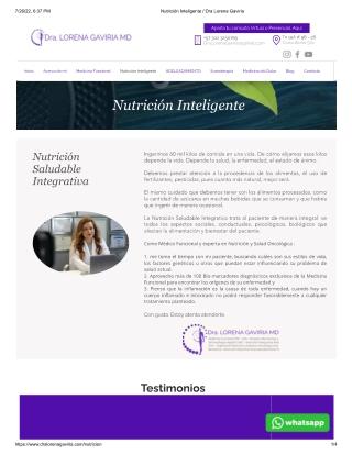 Nutrición Inteligente | Dra Lorena Gaviria