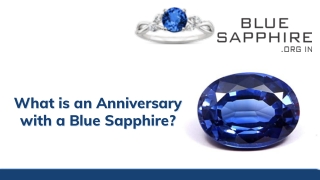 What is an anniversary with a blue sapphire