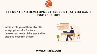 11 Front-end Development Trends That You Can’t Ignore in 2022