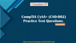 Real CompTIA CySA  (CS0-002) Practice Test Questions
