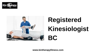 Registered Kinesiologist BC