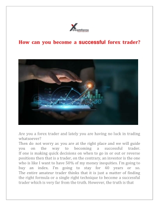 How can you become a successful forex trader 22