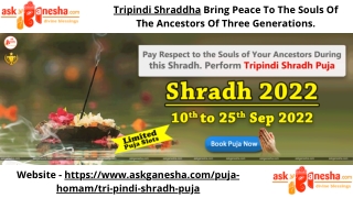 Tripindi Shraddha Bring Peace To The Souls Of The Ancestors Of Three Generations.