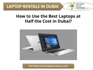 How to Use the Best Laptops at Half the Cost in Dubai?
