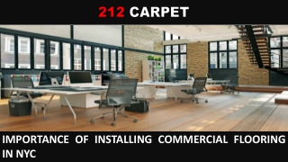 Importance of Installing Commercial Flooring in NYC