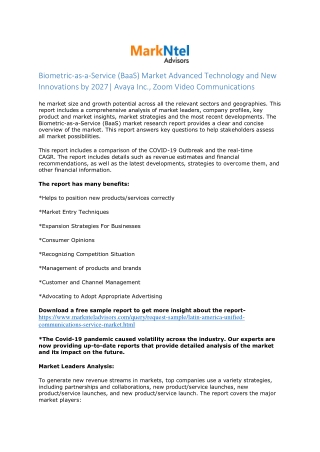 Biometric-as-a-Service (BaaS) Market