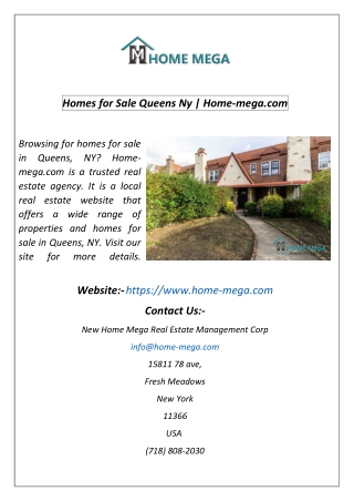 Homes for Sale Queens Ny  Home-mega