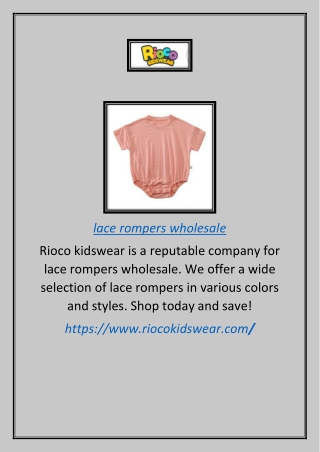 lace rompers wholesale