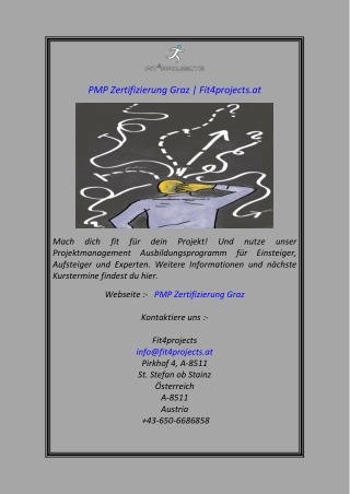 PMP Zertifizierung Graz Fit4projects.at