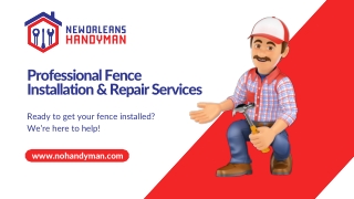 Professional Fence Installation & Repair in New Orleans