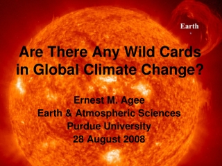 Are There Any Wild Cards in Global Climate Change?
