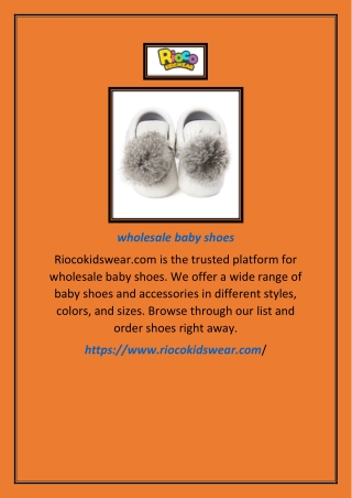 wholesale baby shoes