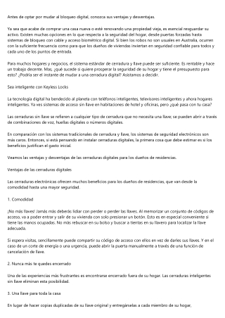 Cierres de teclado para puertas: qué son y en qué momento utilizarlas