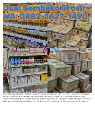 Ô88ᒿ_1Ϭᒿ7_14ᑫÔ (WA) Grosir Sembako Lamongan Grosir Sembako Jambi