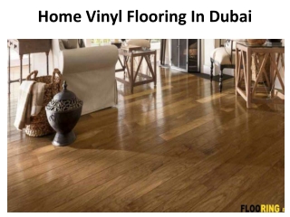 Home Vinyl Flooring In Dubai