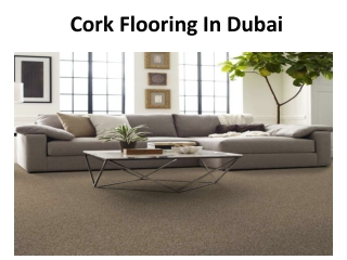 Cork Flooring In Dubai