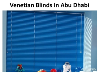 Venetian Blinds In Abu Dhabi