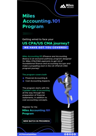 Miles Accounting 101 program