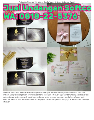 Ô818·ᒿᒿ·5ᣮᜪ6 (WA) Undangan Nikah Softcover Desain Undangan Pernikahan Dengan Mic