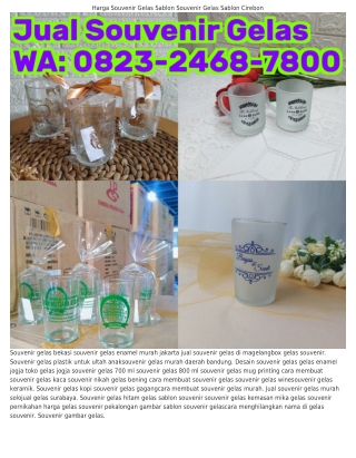 08ᒿ3-ᒿㄐᏮ8-ᜪ800 (WA) Souvenir Gelas Di Plastik Souvenir Gelas Henna