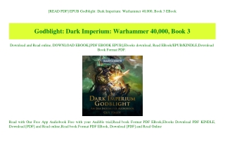 [READ PDF] EPUB Godblight Dark Imperium Warhammer 40 000  Book 3 EBook