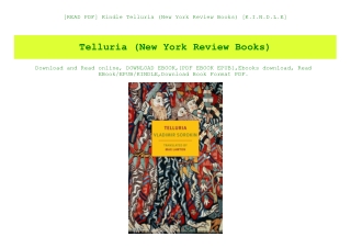 [READ PDF] Kindle Telluria (New York Review Books) [K.I.N.D.L.E]