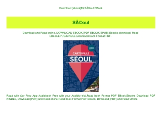 Download [ebook]$$ SÃƒÂ©oul EBook