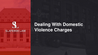 Slide - Dealing With Domestic Violence Charges