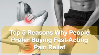 Top 5 Reasons Why People Prefer Buying Fast-Acting Pain Relief