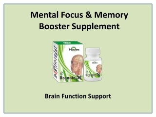 Memory Booster Supplements to Improve Mental Abilities