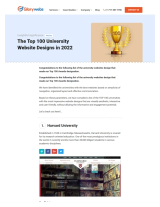 The Top 100 University Website Designs in 2022